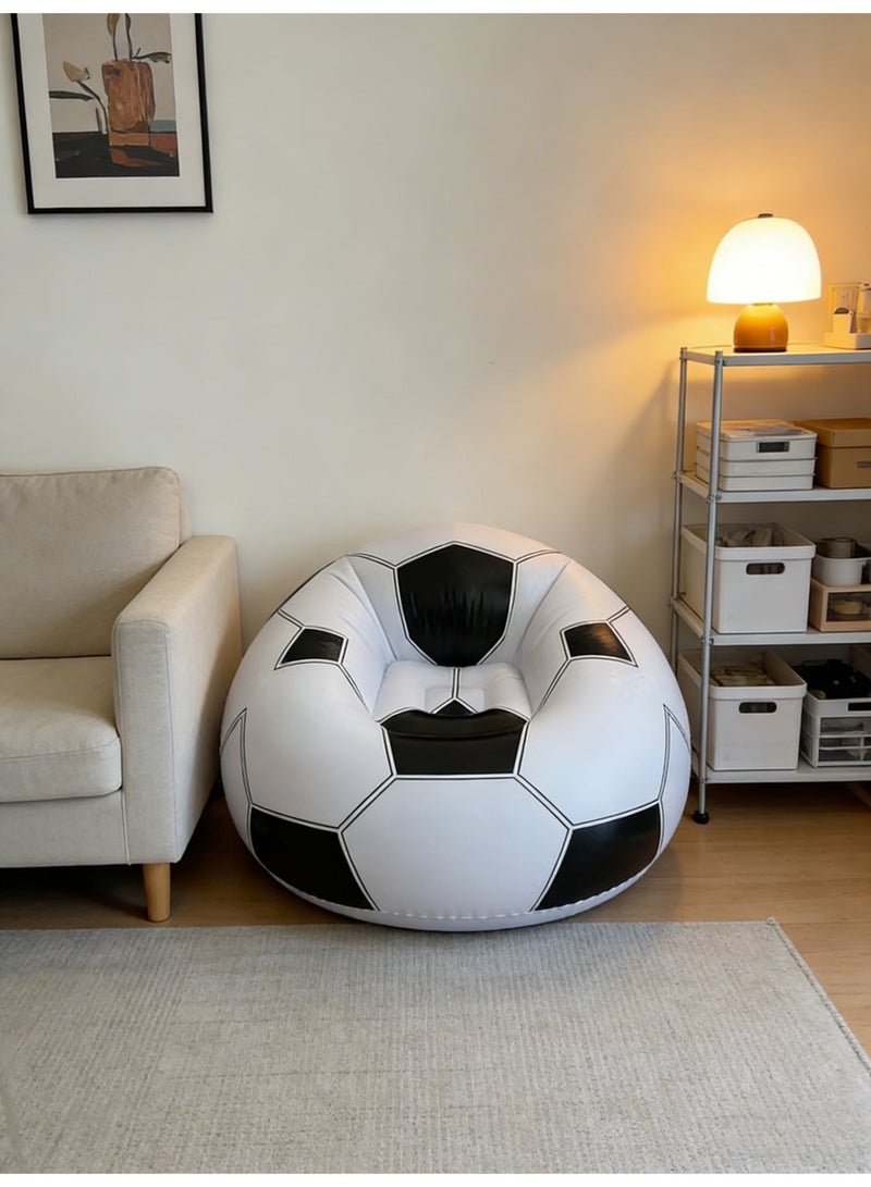 عام سميكة صديقة للبيئة مكتب المنزل PVC مريحة لتحريك أريكة كسولة عملية قابلة للنفخ لكرة القدم مقاومة للاهتراء - Image 4